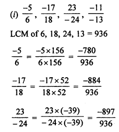 ML Aggarwal Class 7 Solutions for ICSE Maths Chapter 3 Rational Numbers Check Your Progress Q5.2
