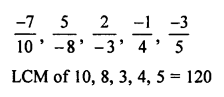 ML Aggarwal Class 7 Solutions for ICSE Maths Chapter 3 Rational Numbers Check Your Progress Q6.2