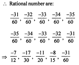 ML Aggarwal Class 7 Solutions for ICSE Maths Chapter 3 Rational Numbers Check Your Progress Q7.2