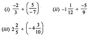 ML Aggarwal Class 7 Solutions for ICSE Maths Chapter 3 Rational Numbers Check Your Progress Q8.1