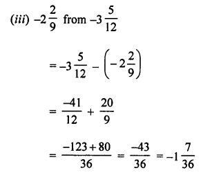 ML Aggarwal Class 7 Solutions for ICSE Maths Chapter 3 Rational Numbers Check Your Progress Q9.3