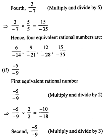 ML Aggarwal Class 7 Solutions for ICSE Maths Chapter 3 Rational Numbers Ex 3.1 Q3.2