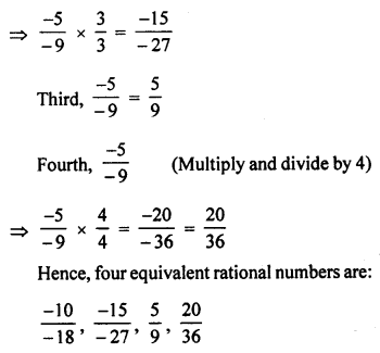 ML Aggarwal Class 7 Solutions for ICSE Maths Chapter 3 Rational Numbers Ex 3.1 Q3.3