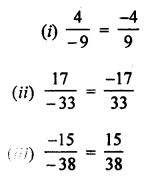 ML Aggarwal Class 7 Solutions for ICSE Maths Chapter 3 Rational Numbers Ex 3.1 Q4.1