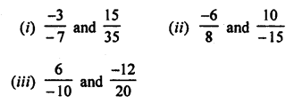 ML Aggarwal Class 7 Solutions for ICSE Maths Chapter 3 Rational Numbers Ex 3.1 Q6.1