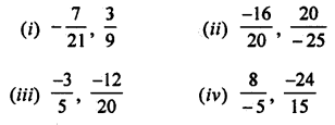 ML Aggarwal Class 7 Solutions for ICSE Maths Chapter 3 Rational Numbers Ex 3.1 Q7.1