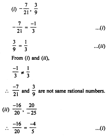 ML Aggarwal Class 7 Solutions for ICSE Maths Chapter 3 Rational Numbers Ex 3.1 Q7.2
