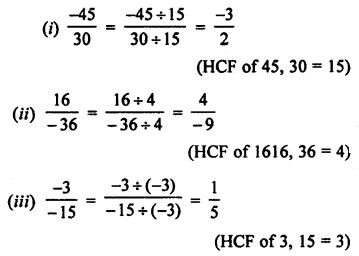 ML Aggarwal Class 7 Solutions for ICSE Maths Chapter 3 Rational Numbers Ex 3.1 Q9.2
