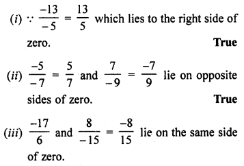 ML Aggarwal Class 7 Solutions for ICSE Maths Chapter 3 Rational Numbers Ex 3.2 Q3.1