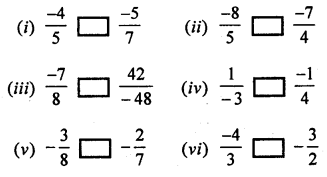 ML Aggarwal Class 7 Solutions for ICSE Maths Chapter 3 Rational Numbers Ex 3.2 Q5.1