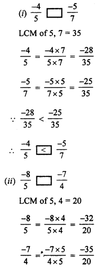ML Aggarwal Class 7 Solutions for ICSE Maths Chapter 3 Rational Numbers Ex 3.2 Q5.2