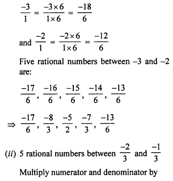 ML Aggarwal Class 7 Solutions for ICSE Maths Chapter 3 Rational Numbers Ex 3.2 Q8.1