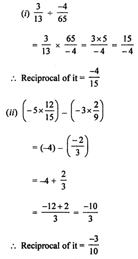 ML Aggarwal Class 7 Solutions for ICSE Maths Chapter 3 Rational Numbers Ex 3.3 Q12.2