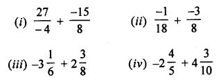 ML Aggarwal Class 7 Solutions for ICSE Maths Chapter 3 Rational Numbers Ex 3.3 Q2.1