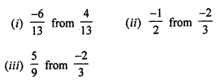 ML Aggarwal Class 7 Solutions for ICSE Maths Chapter 3 Rational Numbers Ex 3.3 Q3.1
