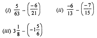 ML Aggarwal Class 7 Solutions for ICSE Maths Chapter 3 Rational Numbers Ex 3.3 Q4.1