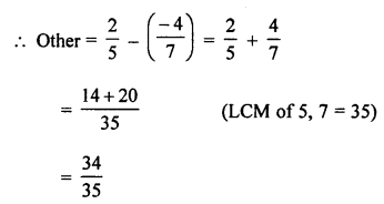 ML Aggarwal Class 7 Solutions for ICSE Maths Chapter 3 Rational Numbers Ex 3.3 Q5.1