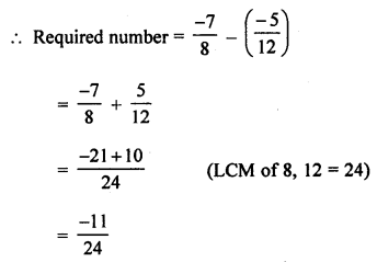 ML Aggarwal Class 7 Solutions for ICSE Maths Chapter 3 Rational Numbers Ex 3.3 Q6.1