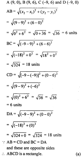 ML Aggarwal Class 9 Solutions for ICSE Maths Chapter 19 Coordinate Geometry mul Q25.1