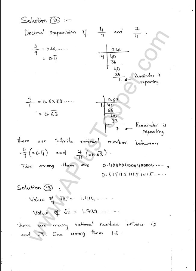 ML Aggarwal ICSE Solutions for Class 9 Maths Ch 1 Rational and Irrational Numbers img-39