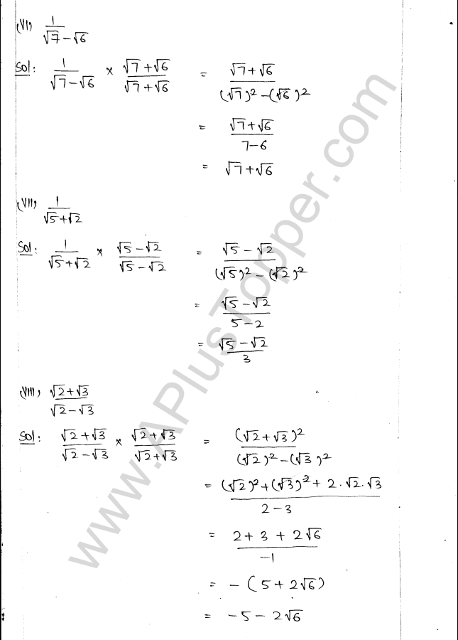 ML Aggarwal ICSE Solutions for Class 9 Maths Ch 1 Rational and Irrational Numbers img-66