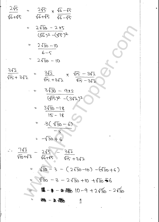 ML Aggarwal ICSE Solutions for Class 9 Maths Ch 1 Rational and Irrational Numbers img-69
