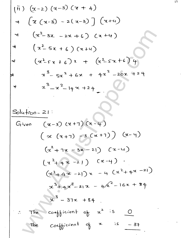 ML Aggarwal ICSE Solutions for Class 9 Maths Ch 3 Expansions img-17