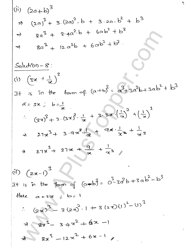 ML Aggarwal ICSE Solutions for Class 9 Maths Ch 3 Expansions img-7