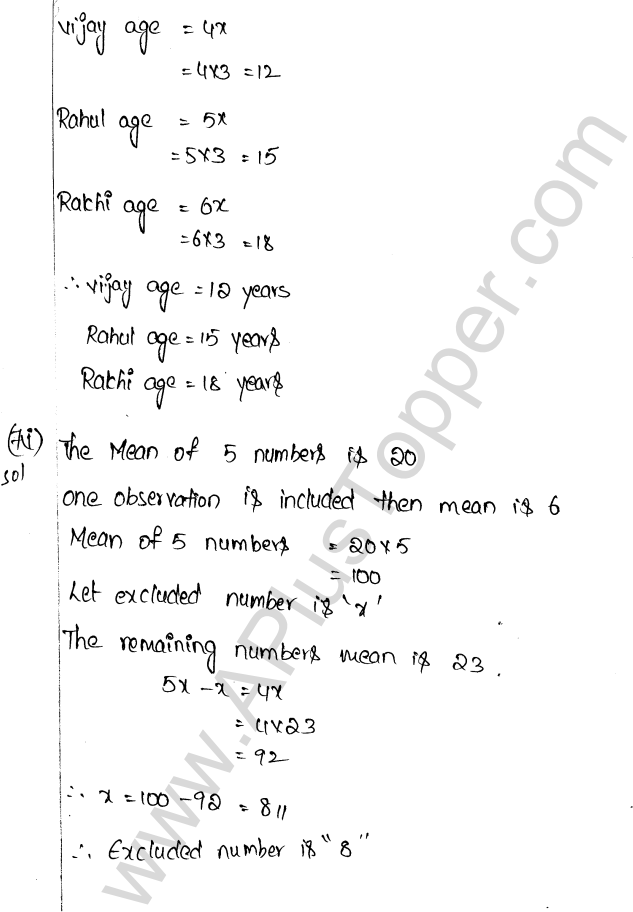 ML Aggarwal ICSE Solutions for Class 9 Maths Chapter 20 Statistics Q1.4