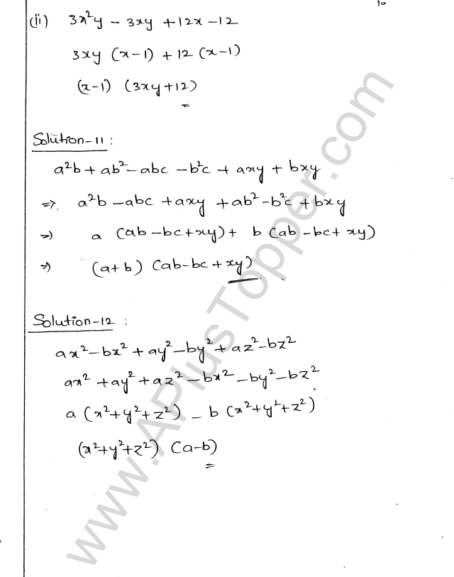 ML Aggarwal ICSE Solutions for Class 9 Maths Chapter 4 Factorisation img-10