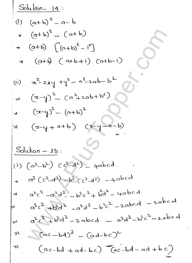 ML Aggarwal ICSE Solutions for Class 9 Maths Chapter 4 Factorisation img-20