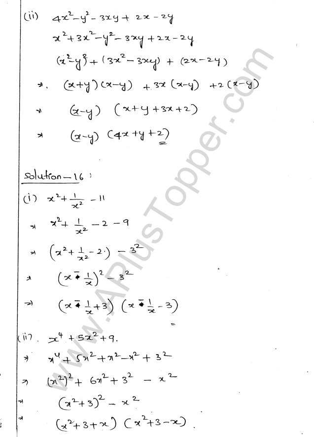 ML Aggarwal ICSE Solutions for Class 9 Maths Chapter 4 Factorisation img-21
