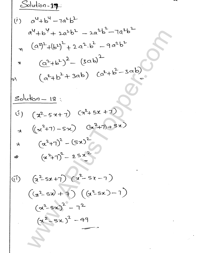 ML Aggarwal ICSE Solutions for Class 9 Maths Chapter 4 Factorisation img-22