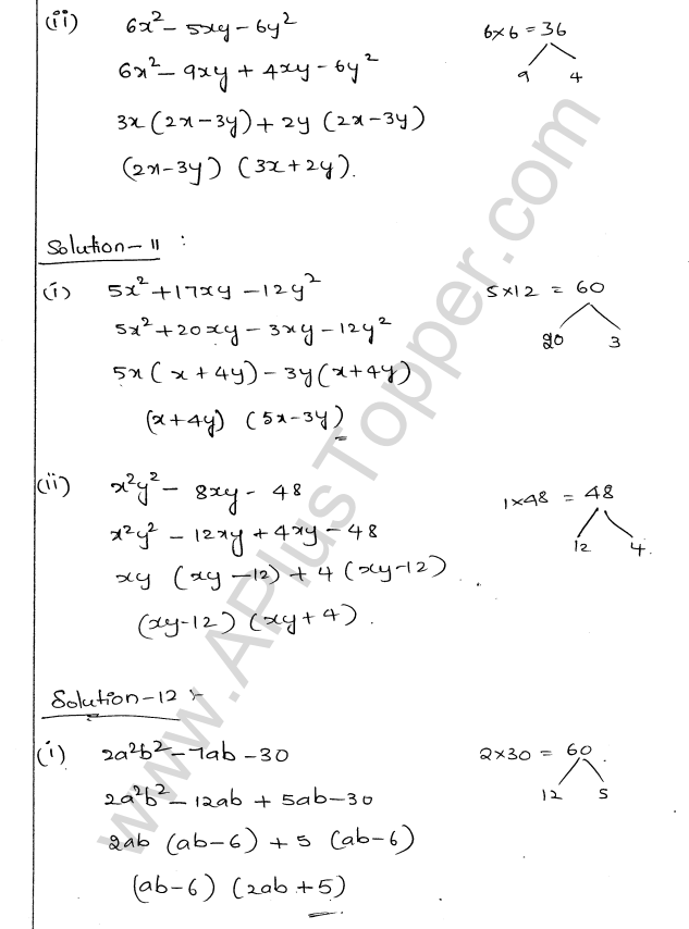 ML Aggarwal ICSE Solutions for Class 9 Maths Chapter 4 Factorisation img-29
