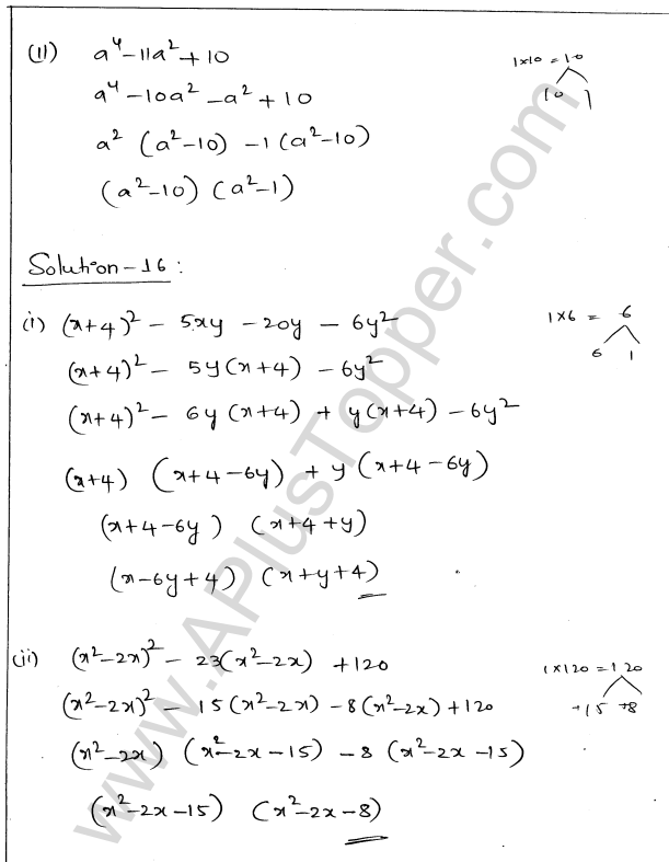 ML Aggarwal ICSE Solutions for Class 9 Maths Chapter 4 Factorisation img-32