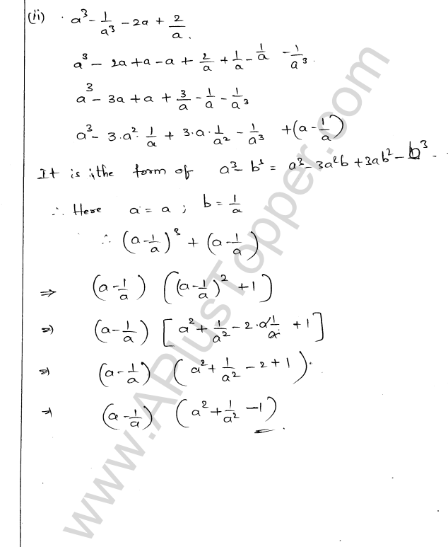ML Aggarwal ICSE Solutions for Class 9 Maths Chapter 4 Factorisation img-43