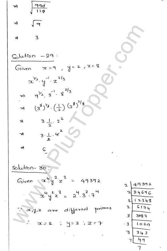 ML Aggarwal ICSE Solutions for Class 9 Maths Chapter 8 Indices Q1.34