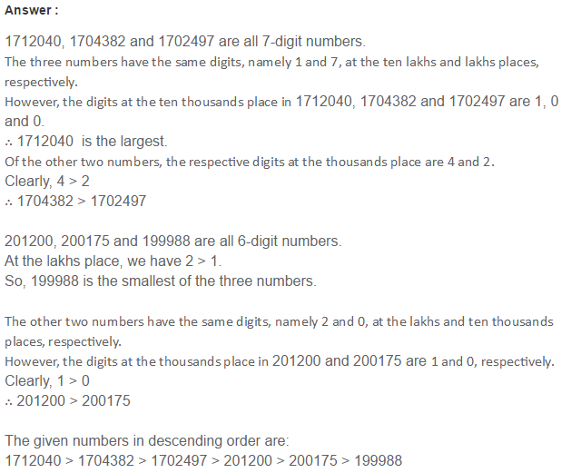 Number System RS Aggarwal Class 6 Maths Solutions Exercise 1B 10.1