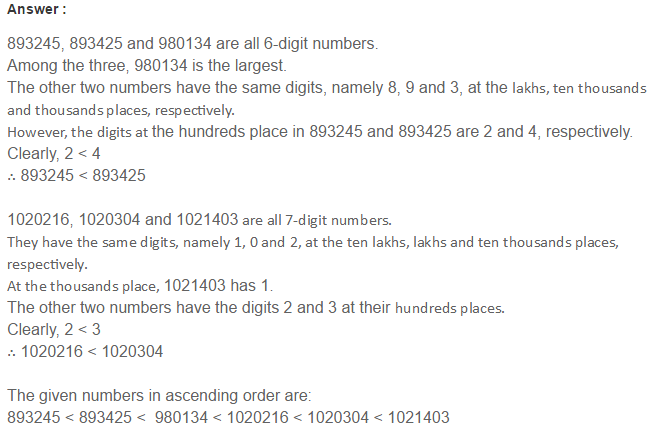 Number System RS Aggarwal Class 6 Maths Solutions Exercise 1B 14.1