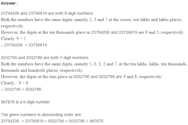 Number System RS Aggarwal Class 6 Maths Solutions Exercise 1B 8.1