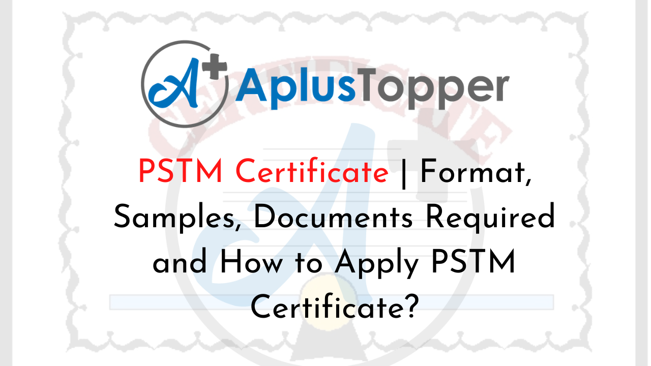 PSTM Certificate