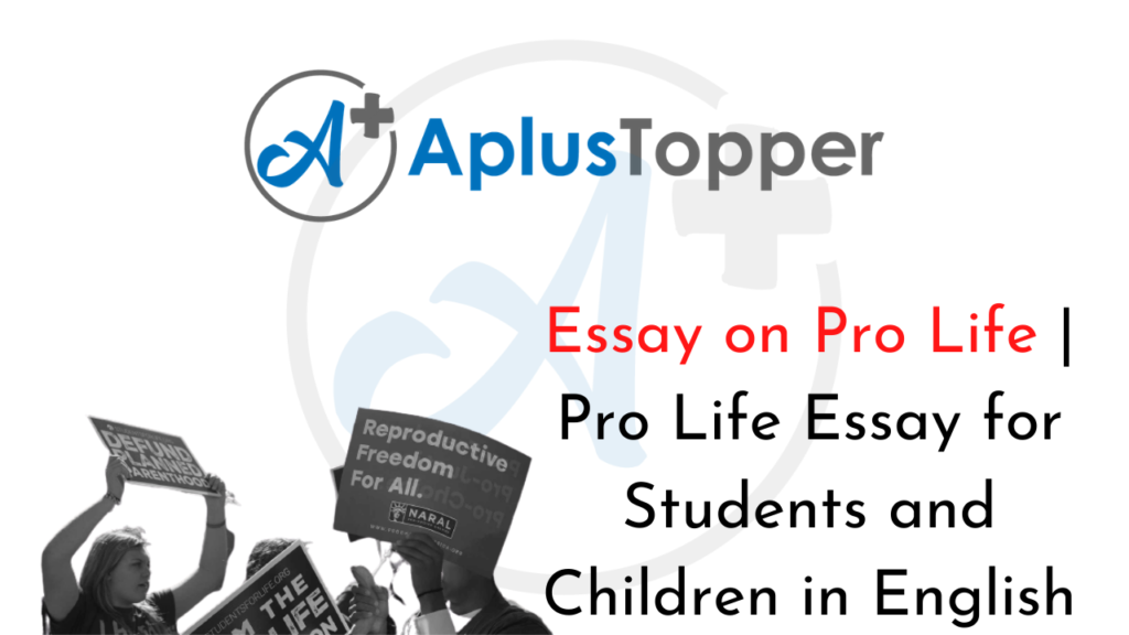 pro life essay titles