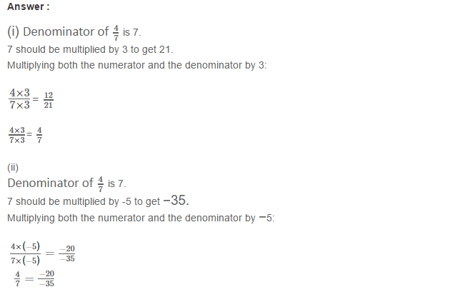 Rational Numbers RS Aggarwal Class 7 Maths Solutions Exercise 4A 10.1