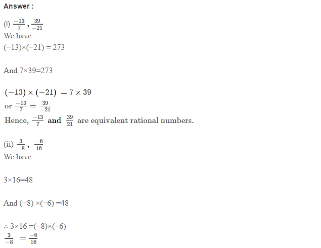 Rational Numbers RS Aggarwal Class 7 Maths Solutions Exercise 4A 19.1