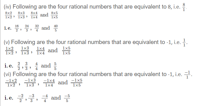 Rational Numbers RS Aggarwal Class 7 Maths Solutions Exercise 4A 7.2