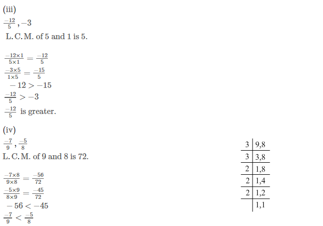 Rational Numbers RS Aggarwal Class 7 Maths Solutions Exercise 4B 3.3
