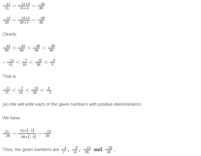 Rational Numbers RS Aggarwal Class 8 Solutions 10.5