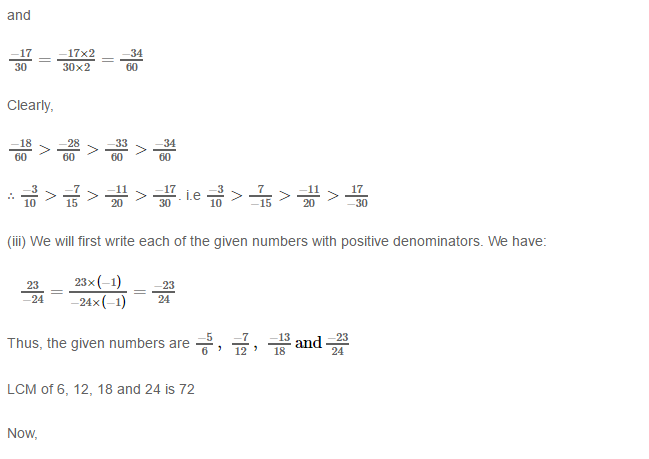 Rational Numbers RS Aggarwal Class 8 Solutions 11.3