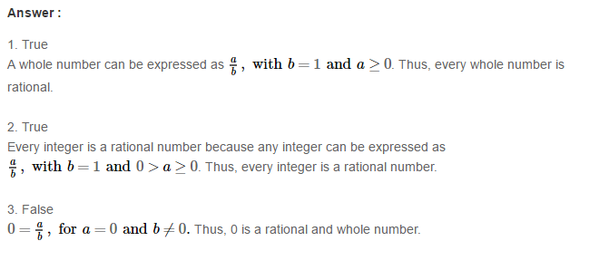 Rational Numbers RS Aggarwal Class 8 Solutions 12.1