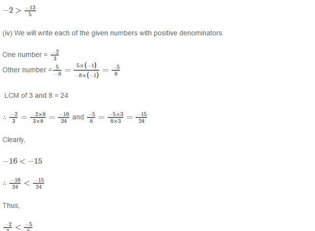 Rational Numbers RS Aggarwal Class 8 Solutions 9.3